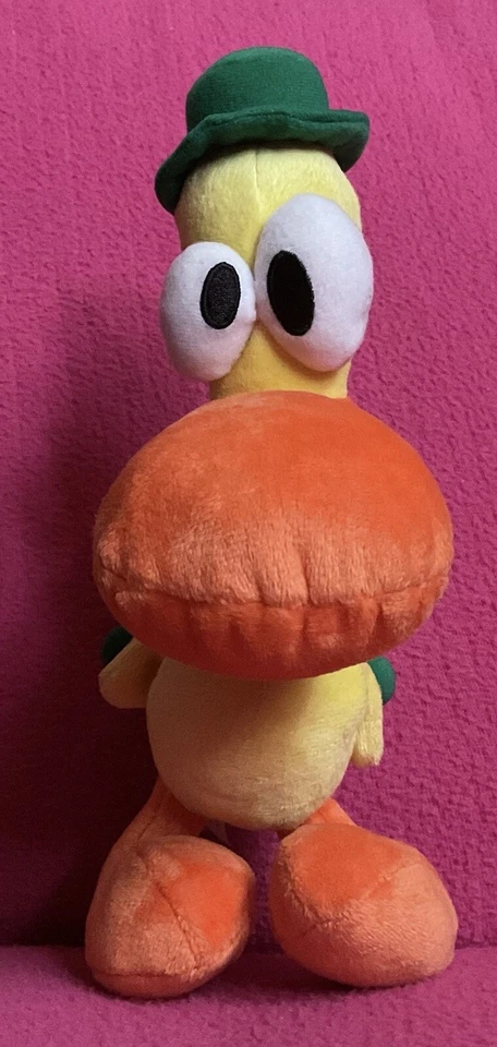 "Bandai Pocoyo Pato Pato Amarillo con Tambor y Chirrido Juguete de Peluche Suave 9"" 2006" Foto 2 de 4