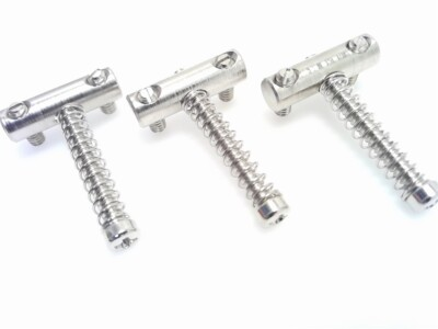 #ad True Custom Shop® Steel Saddles for #x27;65 Pat Ped Fender Tele Bridge $17.97