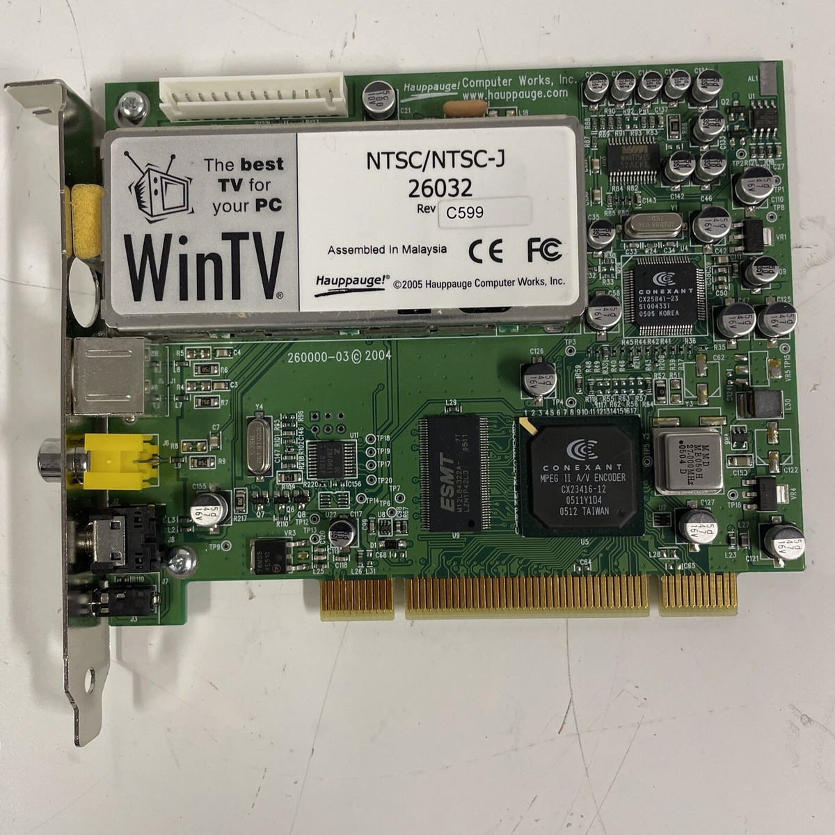 Wintv Pvr Wintv Pci Card Hauppauge Wintv Pvr Hauppauge Pci Tv
