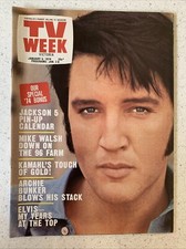 Tv Week January 5th 1974 Featuring Elvis Presley on the cover & Jackson 5 Poster