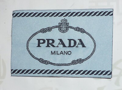 【PRADA】ロゴ パッチ スクエア トゥ スライド☆SALE中 PRADA Logo Tag LABEL Replacement patch, 3
