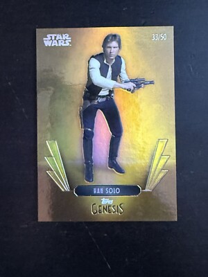 Topps Disney Genesis Star Wars Han Solo Gold Foil #3 /50