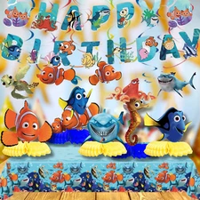 FINDING NEMO Tableware party supplies decoration balloons birthday centerpiece