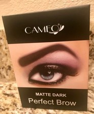 NEW Perfect Brow-   NEW COLOR   MATTE DARK Brush Stencils Tweezer Brush