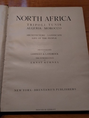 Picturesque North Africa Germany Berlin Photography 1920's RARE fantastic BOOK - Picture 5 of 17