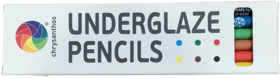 6 Pck Lápices Underglaze 18cm, Cerámica, Cerámica. Stock australiano - Certificado ASTM Foto 3 de 4