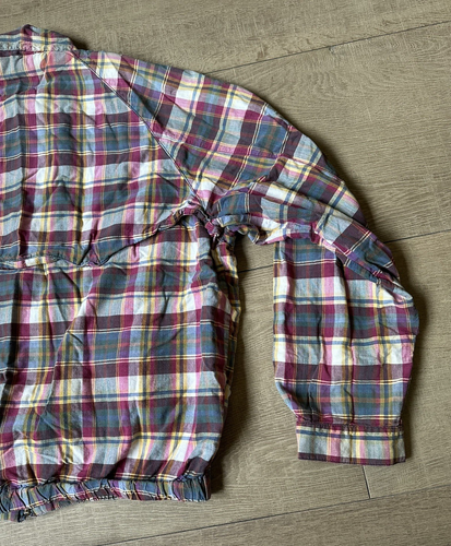 VTG Polo Ralph Lauren Jacket Mens Large Multicolor Madras Plaid Bomber Full Zip - Picture 10 of 20
