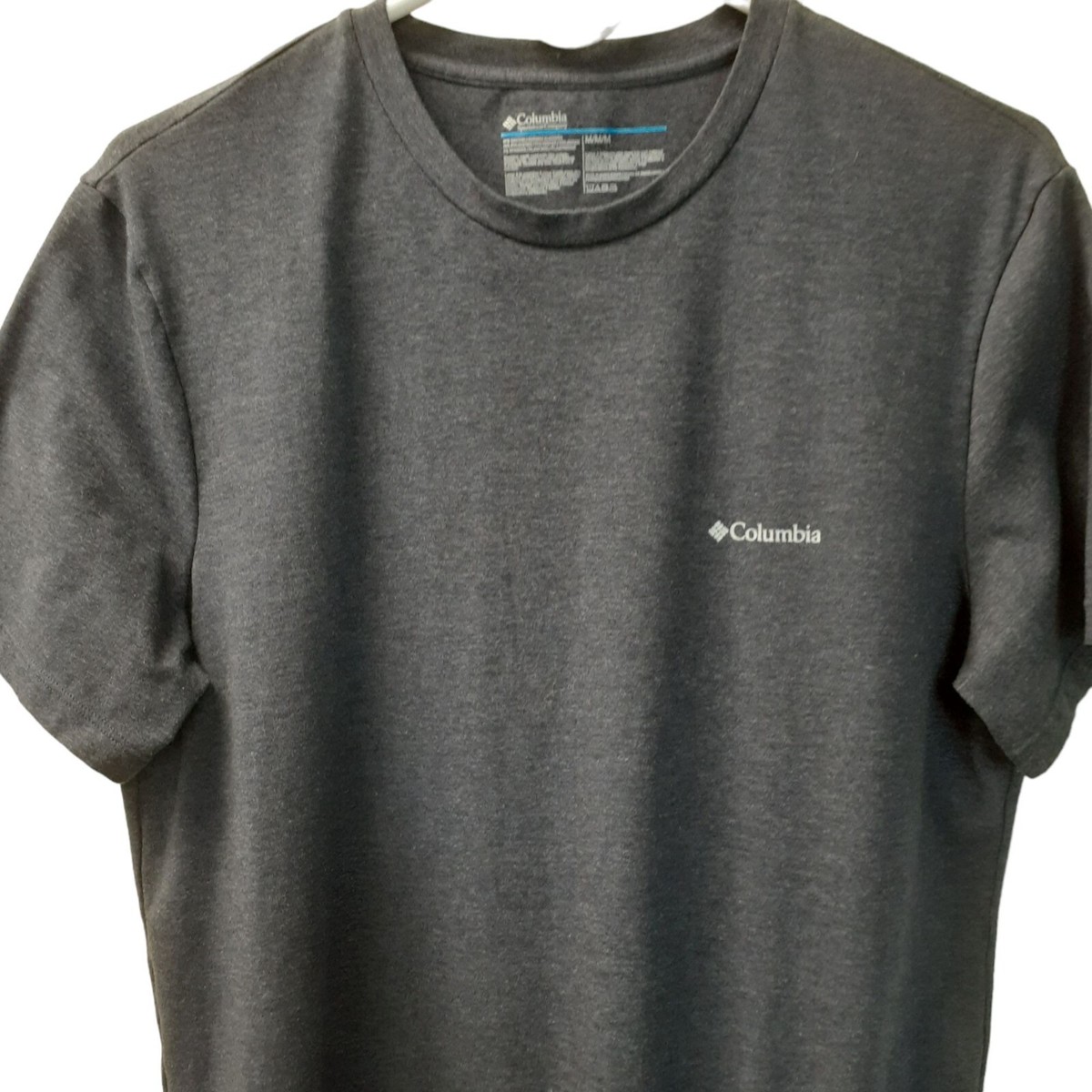 Columbia Mens Short Sleeve Crew Neck T-Shirt Heather Gray