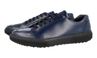 Prada Leder Stratus Sneaker - 4E3467 - Oltremare Blau Schwarz - Neu - 9 43