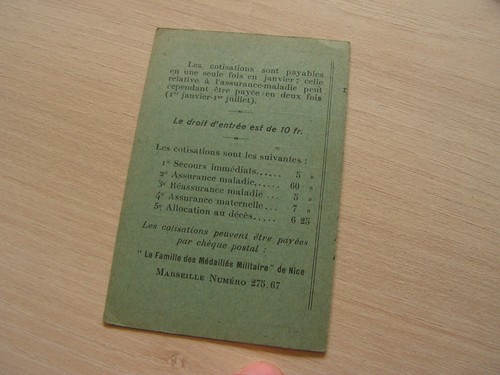 Document Card La Family Of Medals Military Assigns - Picture 2 of 3