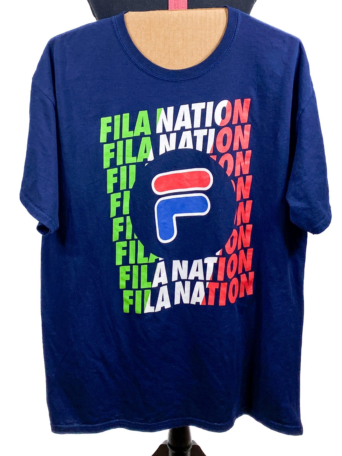 T shirt Fila Nation calcio calcio taglia XL Messico uomo