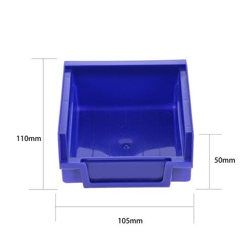 Stackable Storage Bin ABS 3 Size Lightweight Portable Box Garage Unit Reusable - Picture 19 of 45