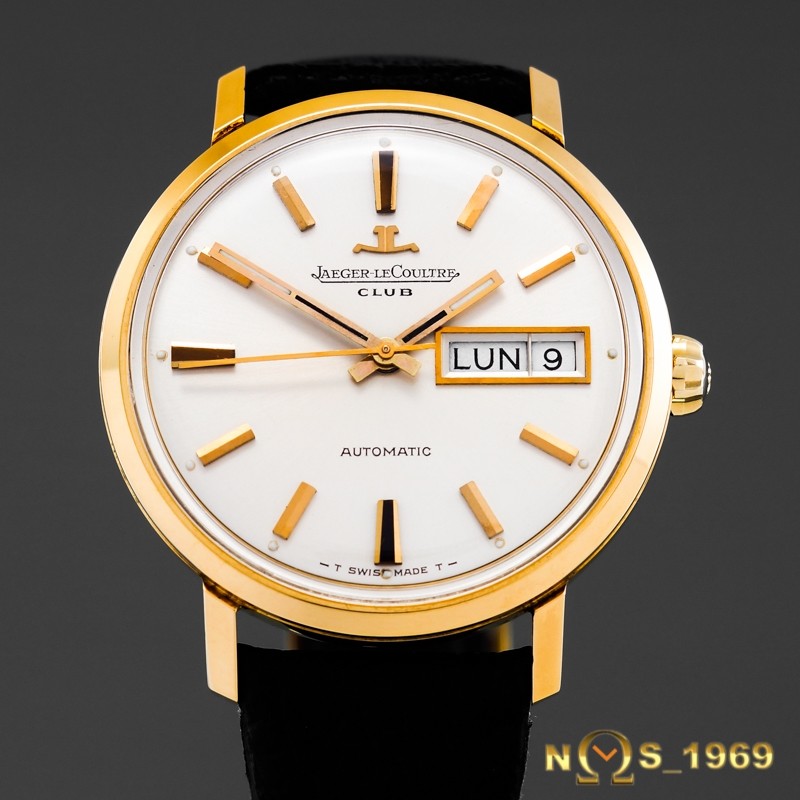 JAEGER LECOULTRE CLUB DAY DATE 18K GOLD AUTOMATIC 35MM JAEGER LECOULTRE CLUB DAY DATE 18K GOLD AUTOMATIC 35MM