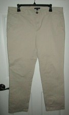 Women's Size 16 Tommy Hilfiger Khaki, Regular Solid Stretchy Chino Pants