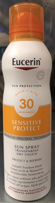 Eucerin Sensitive Protect Sun Spray Transparent Dry Touch SPF 30 200 ml