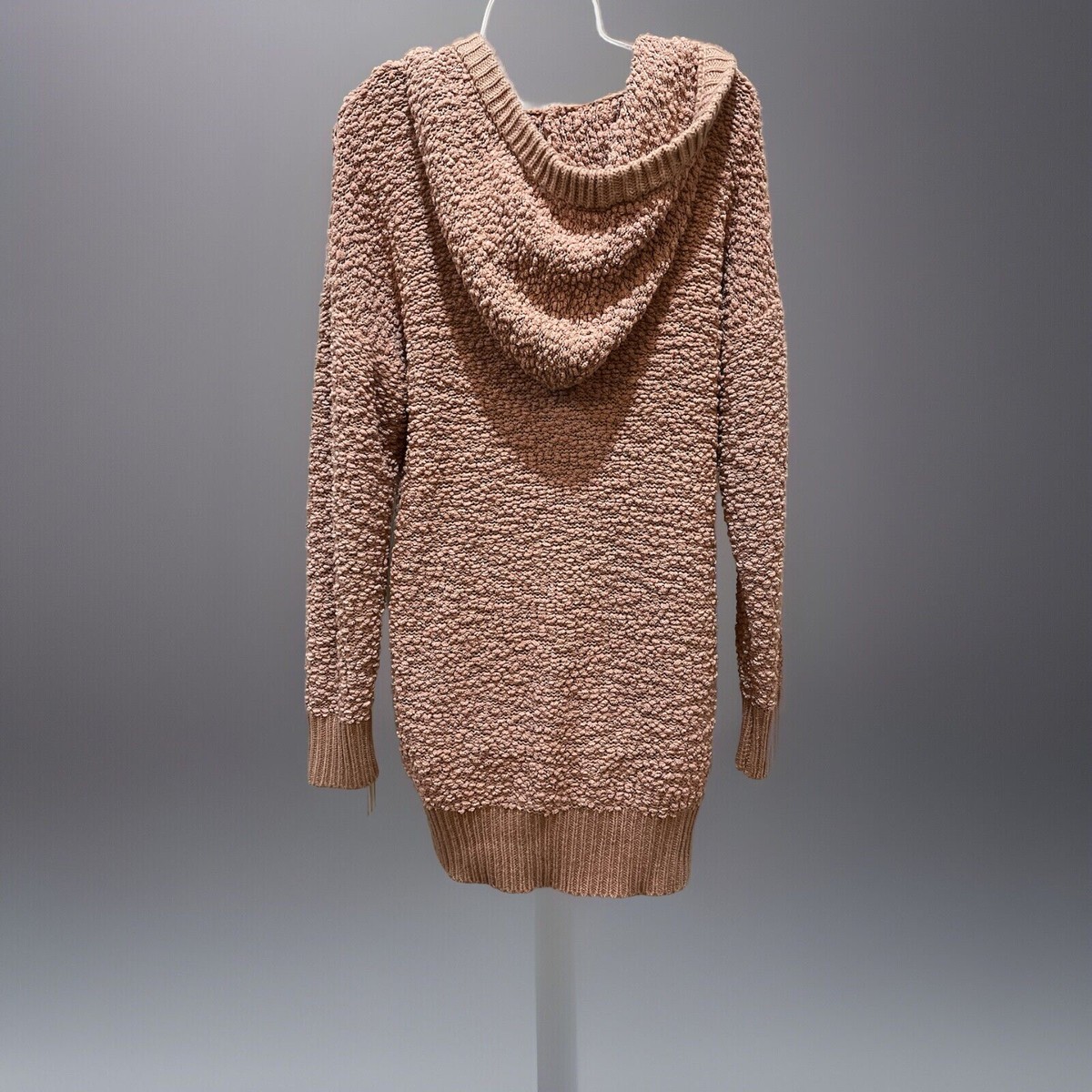 KORI AMERICA MID-WEIGHT KNIT Pullover HOODIE Tunic SWEATER Sz S | eBay