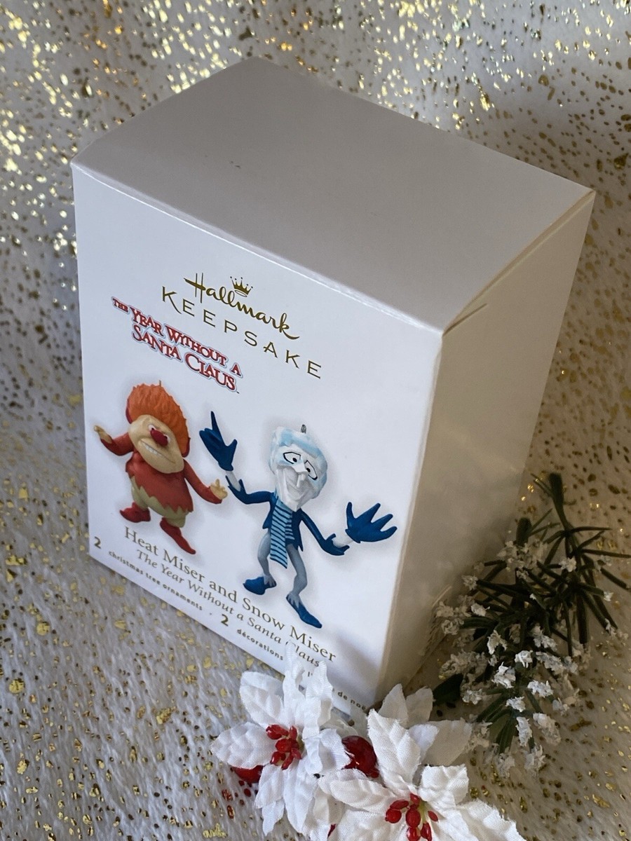 2012 Hallmark HEAT MISER & SNOW MISER Ornament set/2 YEAR WITHOUT