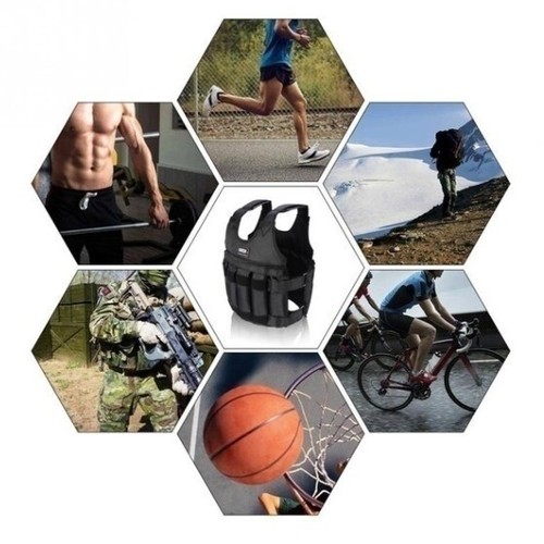 110LB 50KG Adjustable Strength Training Vest | Workout Fitness Gear - Picture 16 of 19