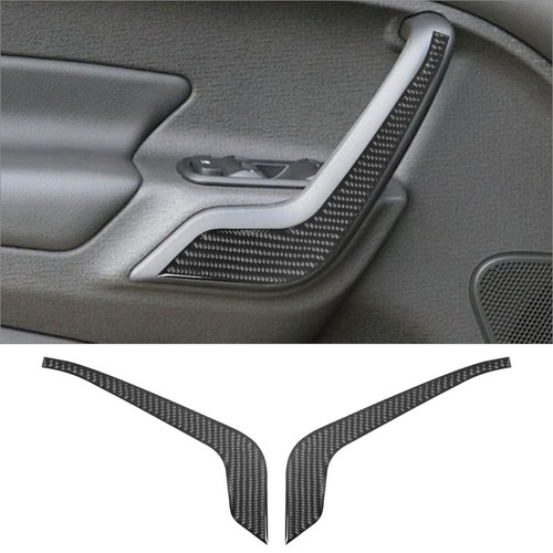 2pcs Car Styling Carbon Texture Door Armrest Handle Pull Cover Trim For Bmw 3 Series E90 E91 E92 - View #7