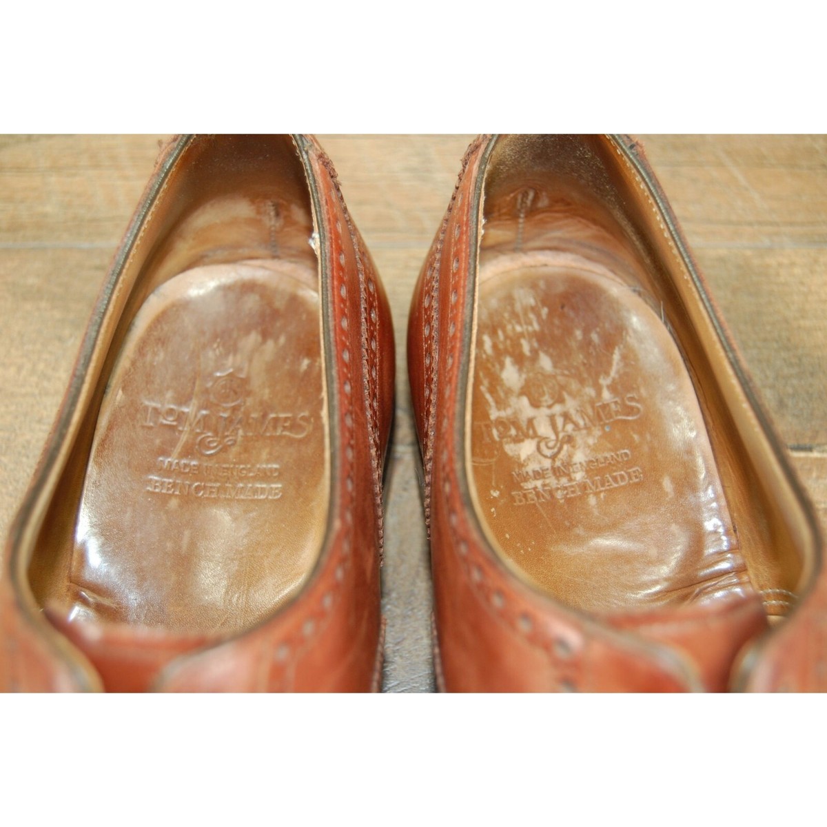 Tom James Barton Oxford Dress Shoes Men\'s Size 9 E Made in England Bench Made Tom James Barton Oxford Dress Shoes Men main image 3