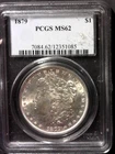 1879-p $1 Morgan Silver Dollar PCGS MS 62 nice coin