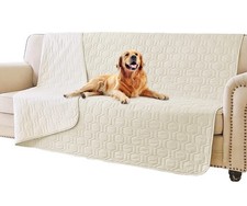 Tcksstex Waterproof and Anti-Slip Dog Bed Cover 52x82Inch Pack of 1 , Ivory
