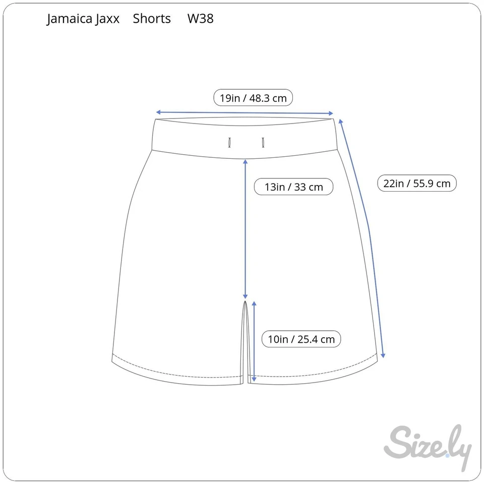 Pantalones cortos de vestir de seda Jamaica Jaxx para hombre W38 gris ligero con bolsillos con botones Foto 2 de 4