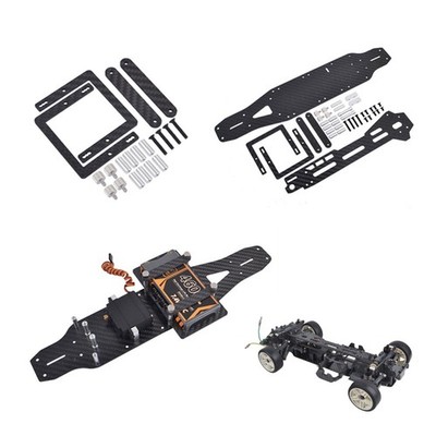 Carbon Fiber Battery Mount Chassis Kit for Tamiya TA03F Pro TA03R TRF TA03RS TRF