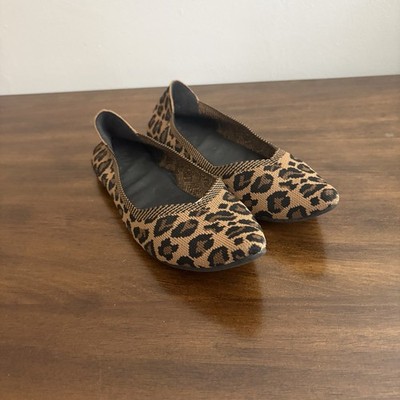 MIA Women s Leopard Print Knit Comfort Foam Ballet Flats Sz 6.5 SB#1