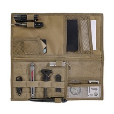 600D Khaki Tactical Car Visor Organizer Molle Panel Storage Bag Truck Car
