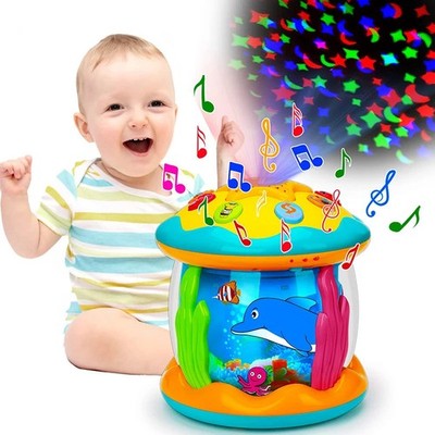Baby Toys 1-3 Years Ocean Light Rotary Projector Musical Toys Educational Toys