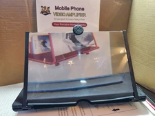 Lot Of 5 10" Phone Screen Magnifier 3D Video Amplifier Foldable Stand. Black 