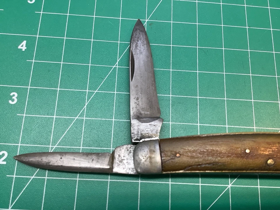 Cuchillo de Congreso Antiguo John Primble India Steel Works Big Foto 3 de 4