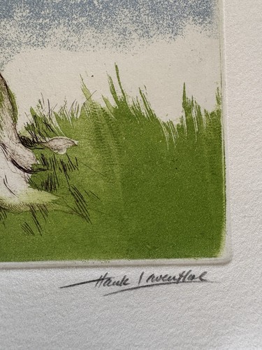Hank Laventhol Etching Artwork Artist Signed Trial Proof 15” x 11.25” Surrealist - Picture 9 of 13