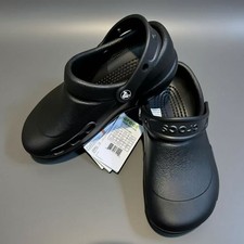 Crocs Bistro Work Clog Slip Resistant Chef Kitchen Nursing Shoes Black Unisex