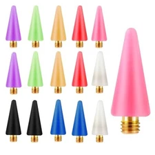 Lusofie 16Pcs Wax Replacement Head Tips Rhinestone Picker Wax Head Nail Gem 