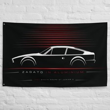 Giulia Coupe GT Junior Z 1969 Car Silhouette Flag 3x5 ft Garage Banner