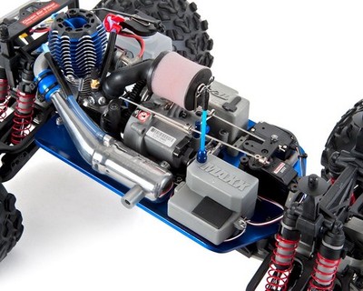 動作確認済み✨　トラクサス　t-maxx 3.3　エンジン　ニトロ Traxxas T-Maxx 3.3 4WD RTR Nitro Monster Truck (Blue) [TRA49077-3