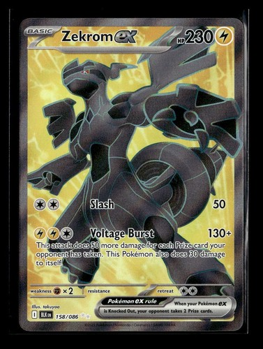 Pokemon Zekrom ex #158/086 SV: Black Bolt
