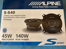 Alpine S2-S40C S-Series 4" 2-Way Component Speakers Brand New