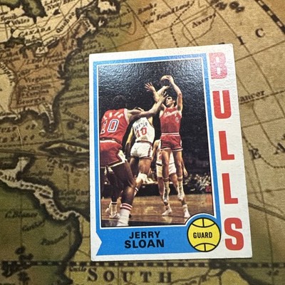1974-75 Topps Basketball - # 51 Jerry Sloan (HOF) - Bulls - EXT. Free Shil