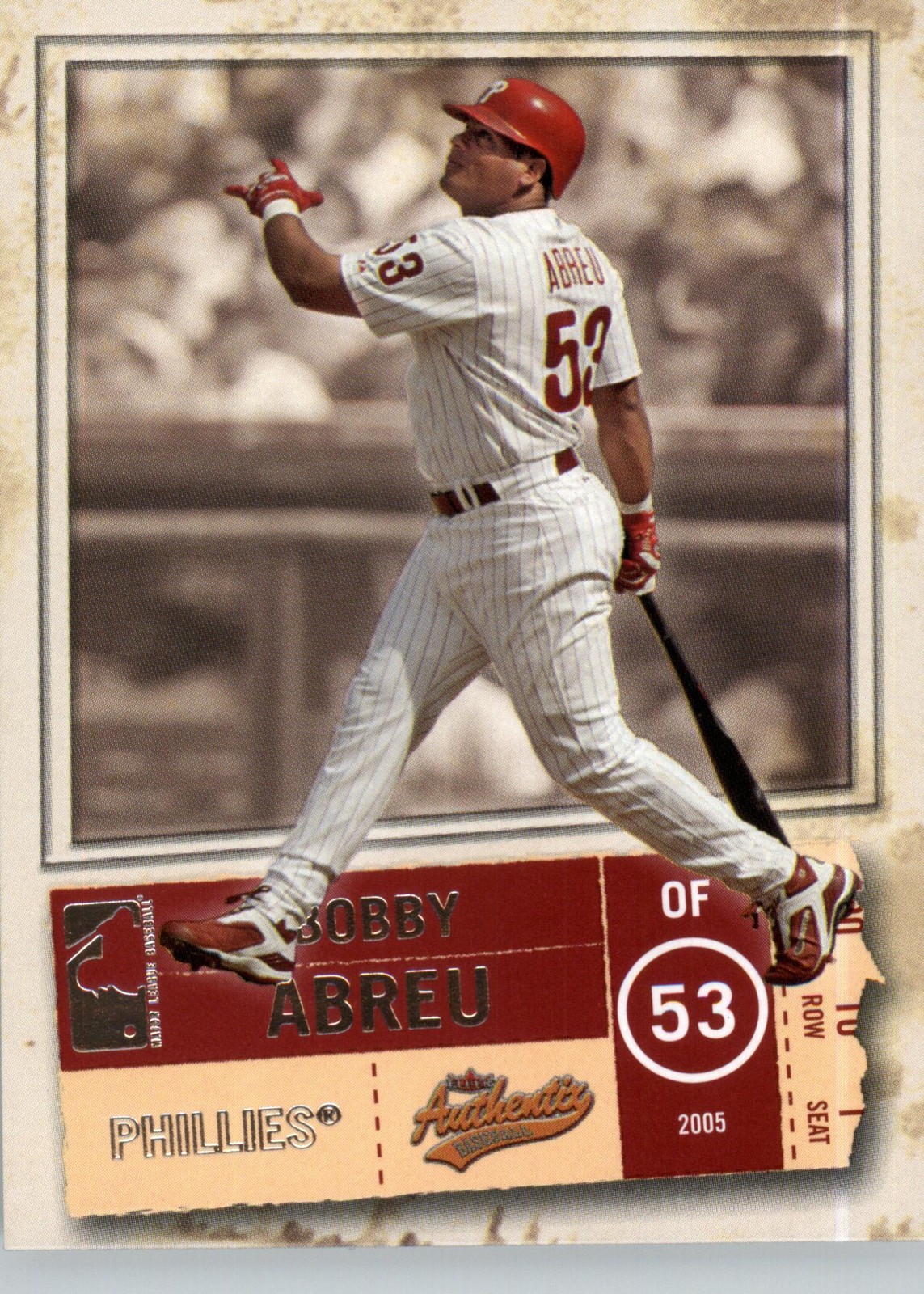2005 Fleer Authentix #82 Bobby Abreu