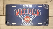 Detroit Pistons Basketball Aluminum License Plate