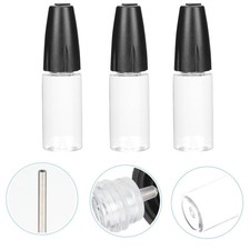 6 Pcs Needle Tip Applicator Bottles PET Plastic Refillable Pigment Bottles 10 ml