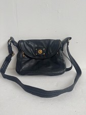 Marc by Marc Jacobs Black Leather Turnlock Cr...