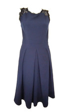 Missmay Women’s Blue Sleeveless Pleated A‑Line Dress Size M W004