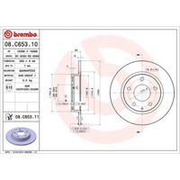 Brembo 2X Bremsscheibe Hinten Ø265 Mm Voll FüR Mazda 3 BM BN 2.0 1.5 2.2 D