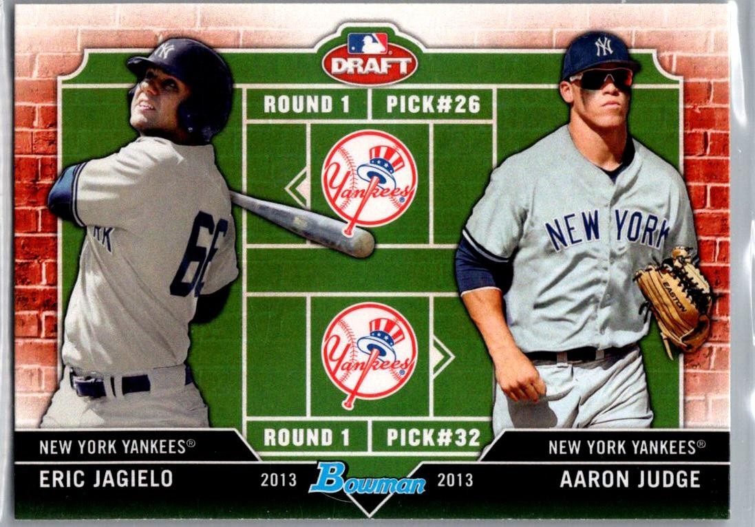 2013 Bowman Draft #DD-JJ Eric Jagielo / Aaron Judge Dual Draftee