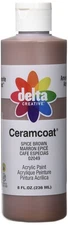 Ceramcoat Acrylic Paint in Assorted Colors (8 oz), 020498, Spice Brown
