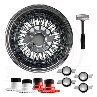 13x7 Reverse 72 Spoke Cross Lace Lowrider Wire Wheels, Chevy KO